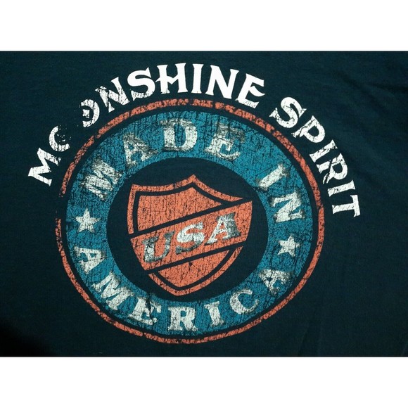Moonshine Spirit By Brad Paisley XL Blue Tshirt USA Distressed - Picture 1 of 4